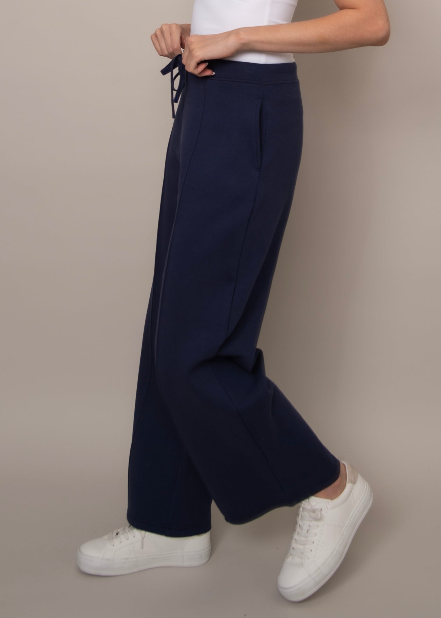 Prida Soft Knit Pull Up Pant - Navy