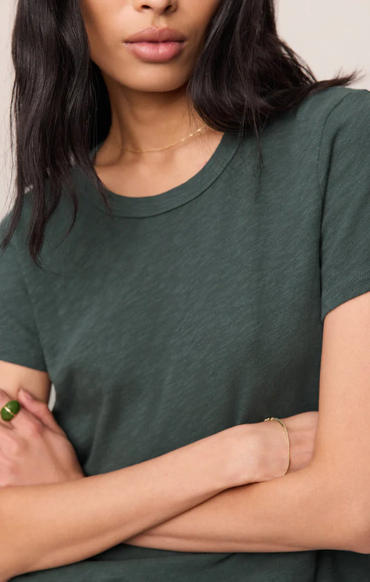 Junie Slub Tee - Emerald Cove