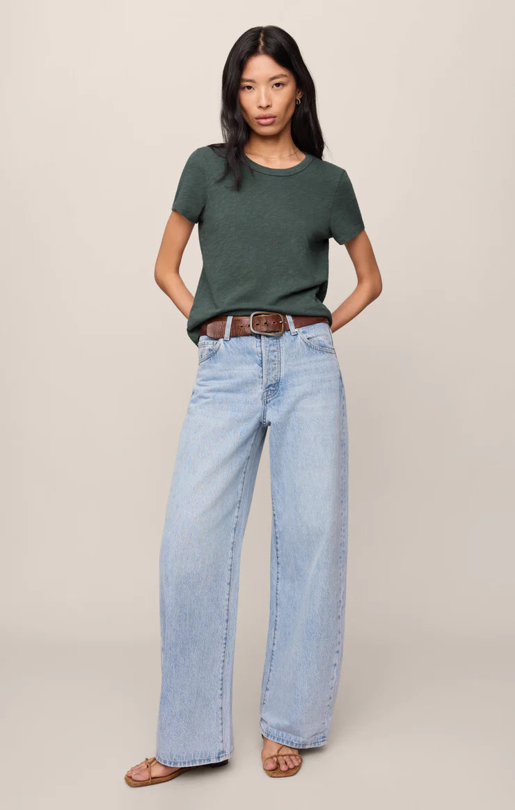 Junie Slub Tee - Emerald Cove