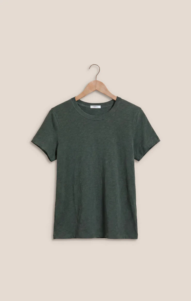 Junie Slub Tee - Emerald Cove