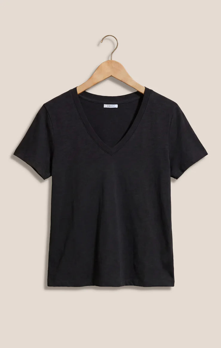 Nomad V Neck Tee - Black