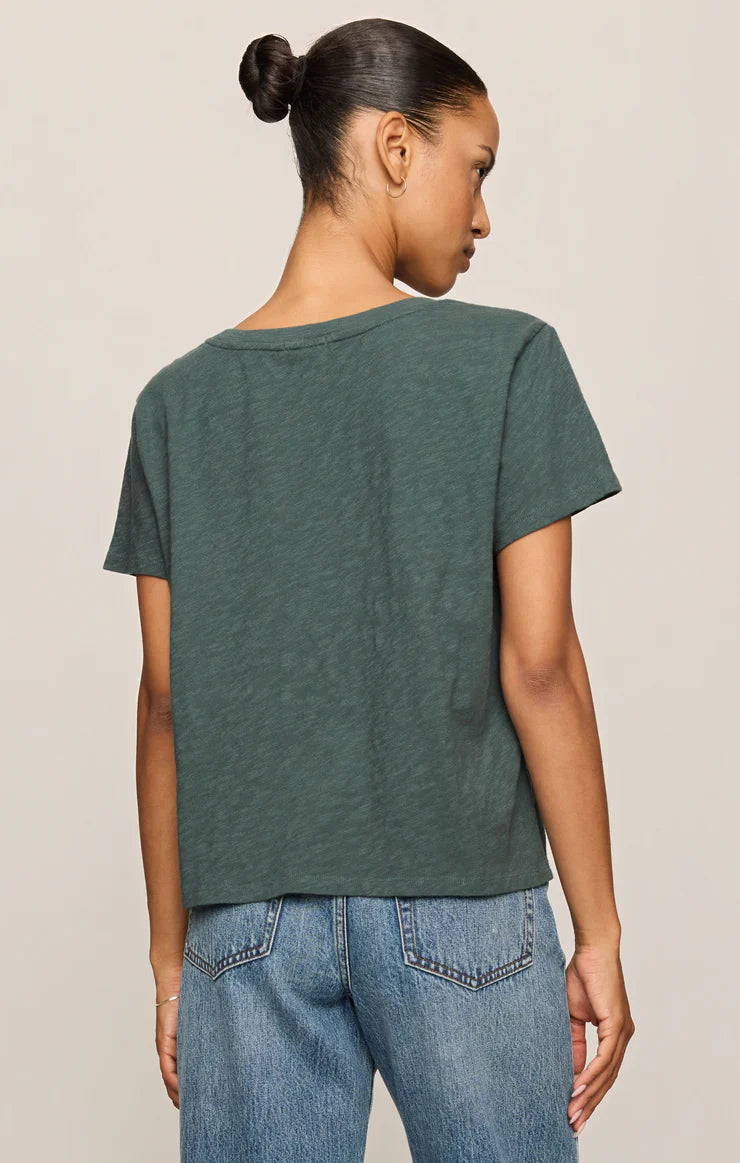 Nomad V Neck Tee - Emerald Cove