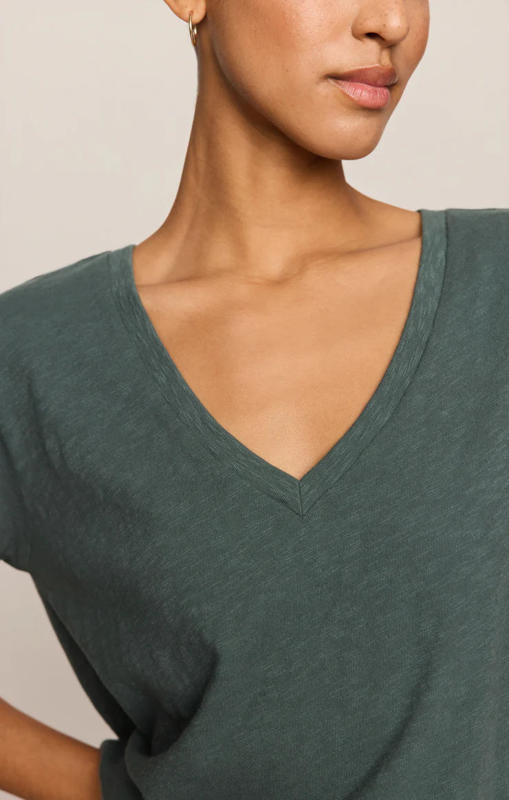Nomad V Neck Tee - Emerald Cove