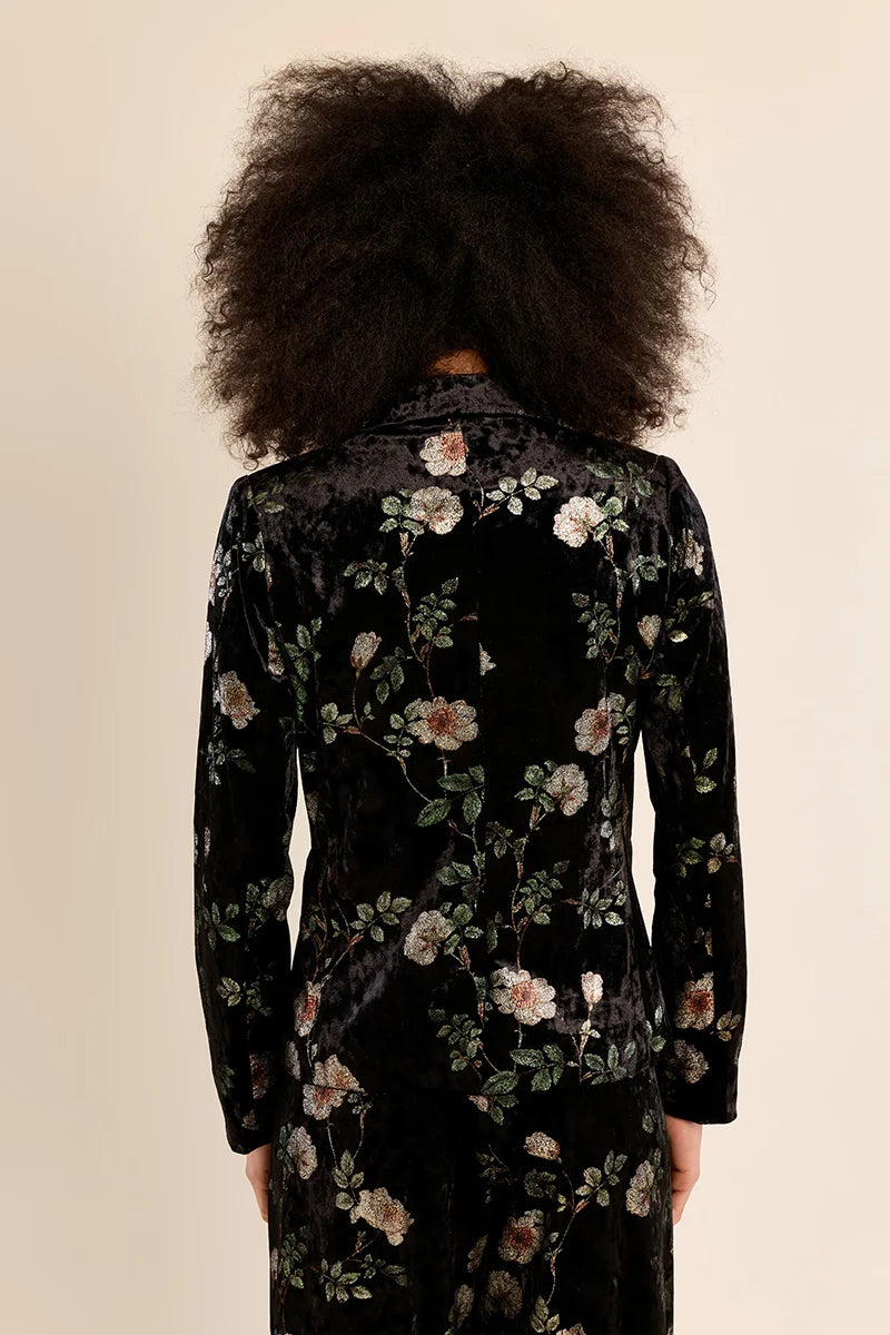 Sarah Velvet Blazer