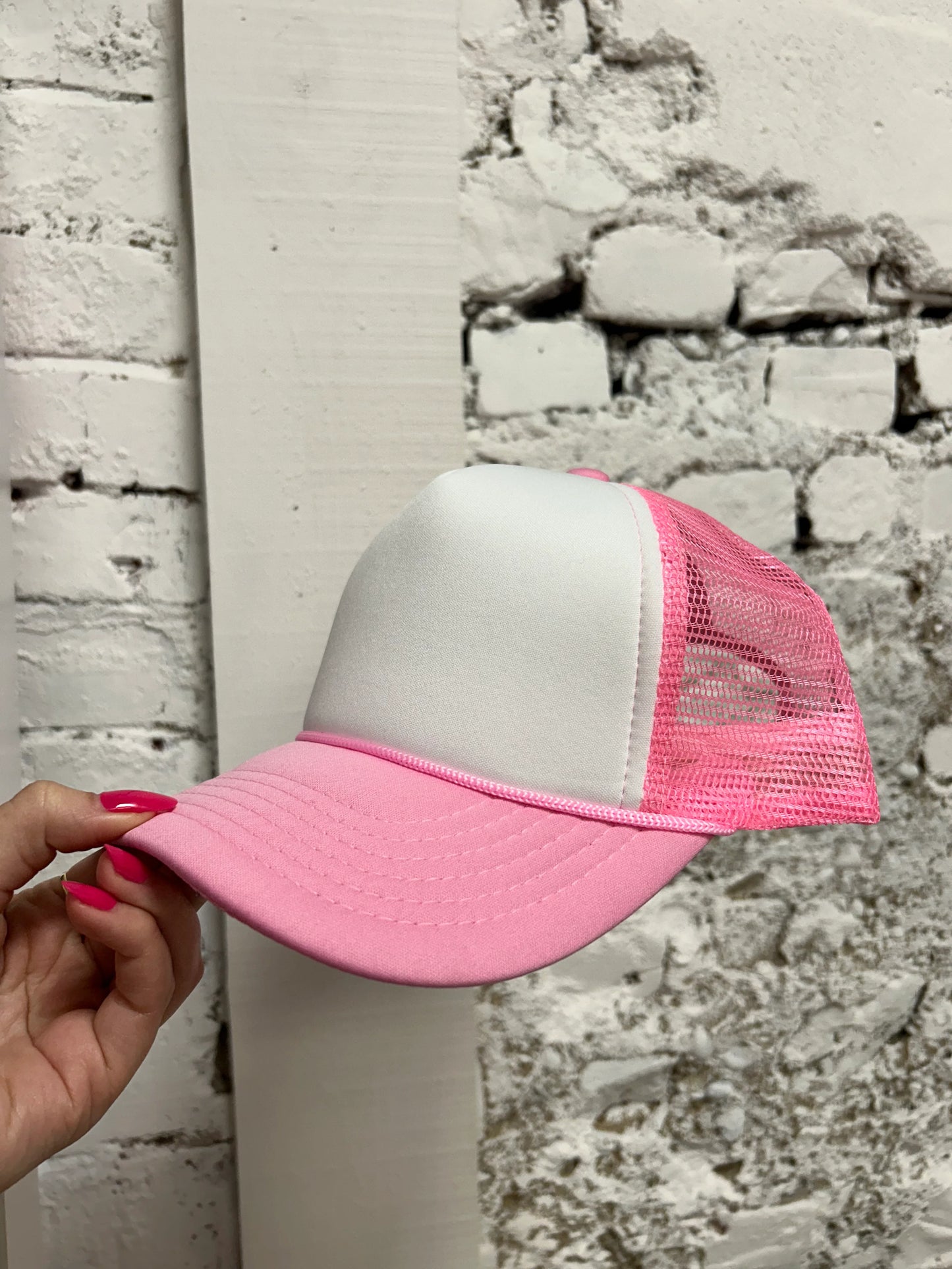 Bubblegum Pink Trucker Hat