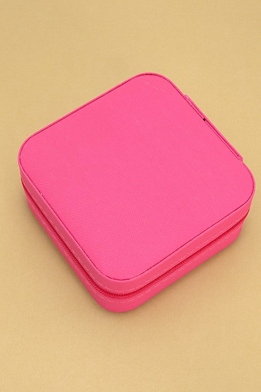 Travel Jewelry Box - Fuschia