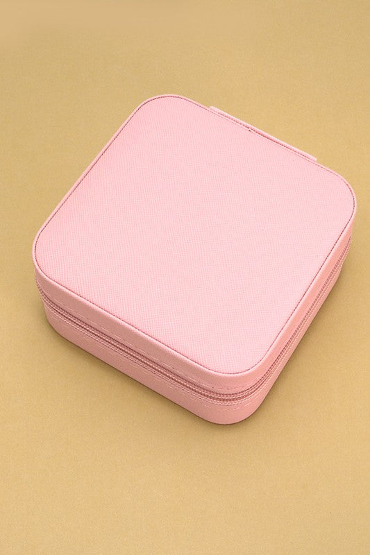Travel Jewelry Box - Light Pink