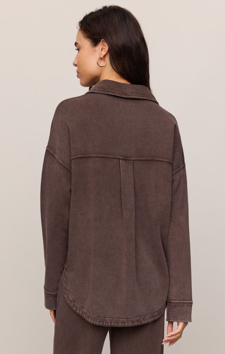 All Day Knit Jacket - Chocolate