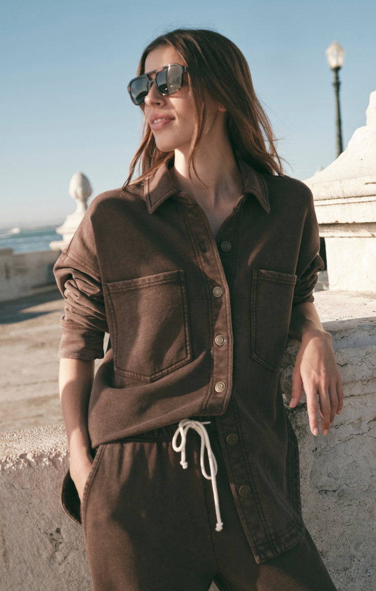 All Day Knit Jacket - Chocolate