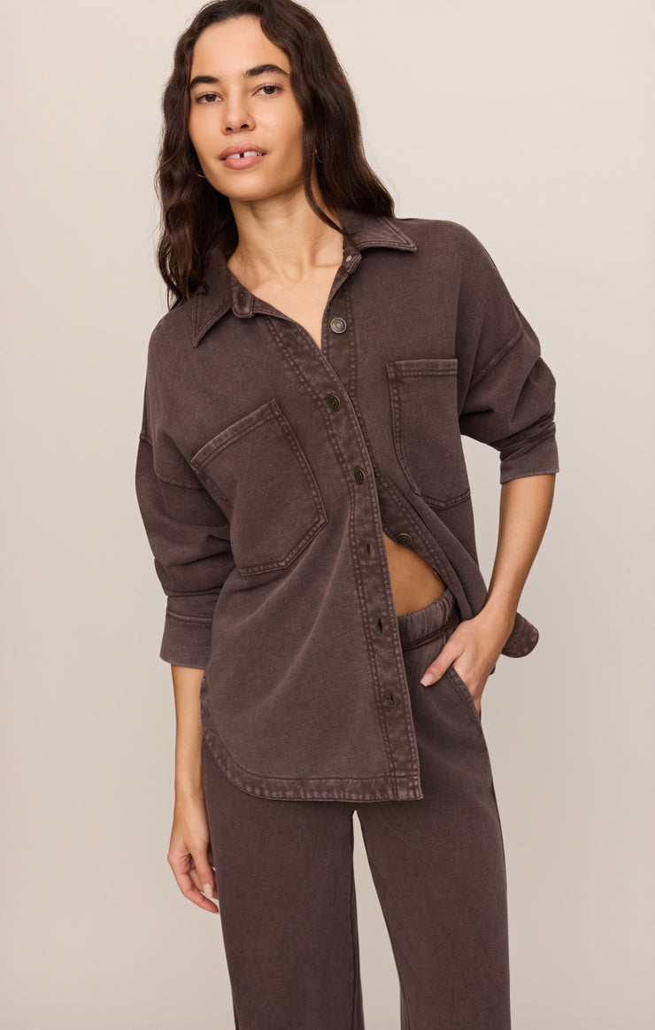 All Day Knit Jacket - Chocolate