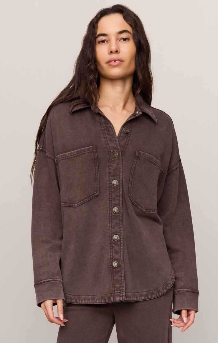 All Day Knit Jacket - Chocolate