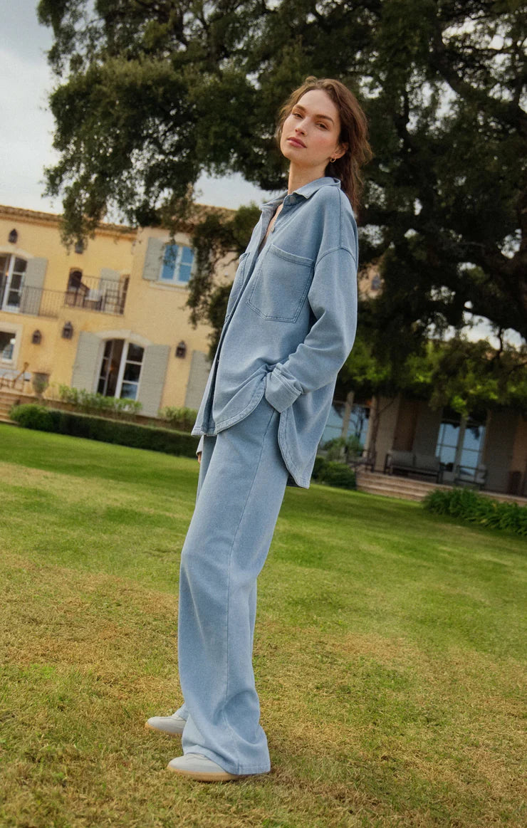 All Day Knit Jacket - Ocean Air Indigo