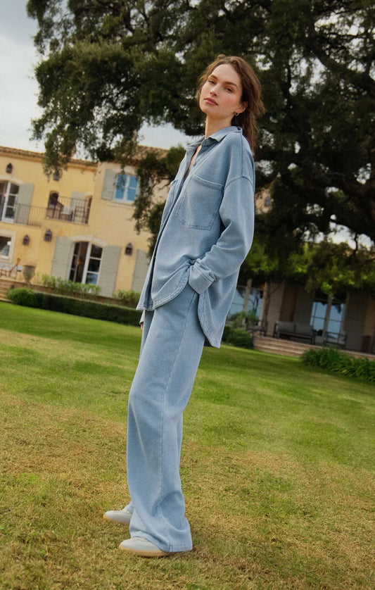 Hunter Knit Denim Pant - Ocean Air Indigo