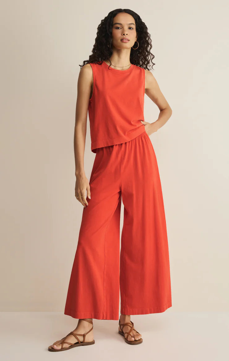 Sloane Jersey Tank - Lychee