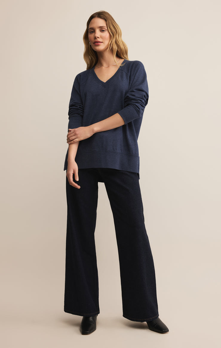 V Neck Weekender - Blue Sapphire