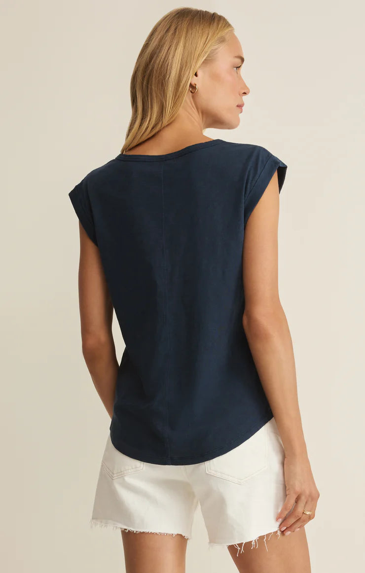 Per Diem V Neck - Eclipse
