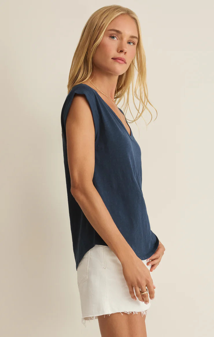 Per Diem V Neck - Eclipse