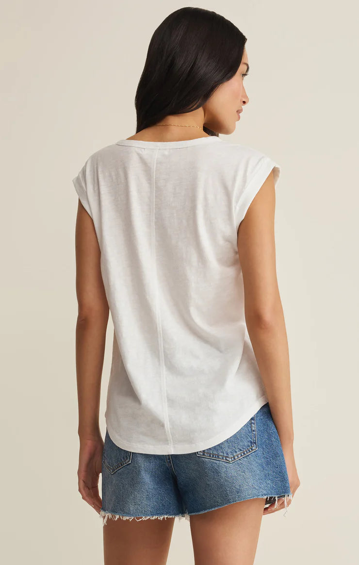 Per Diem V-Neck - White