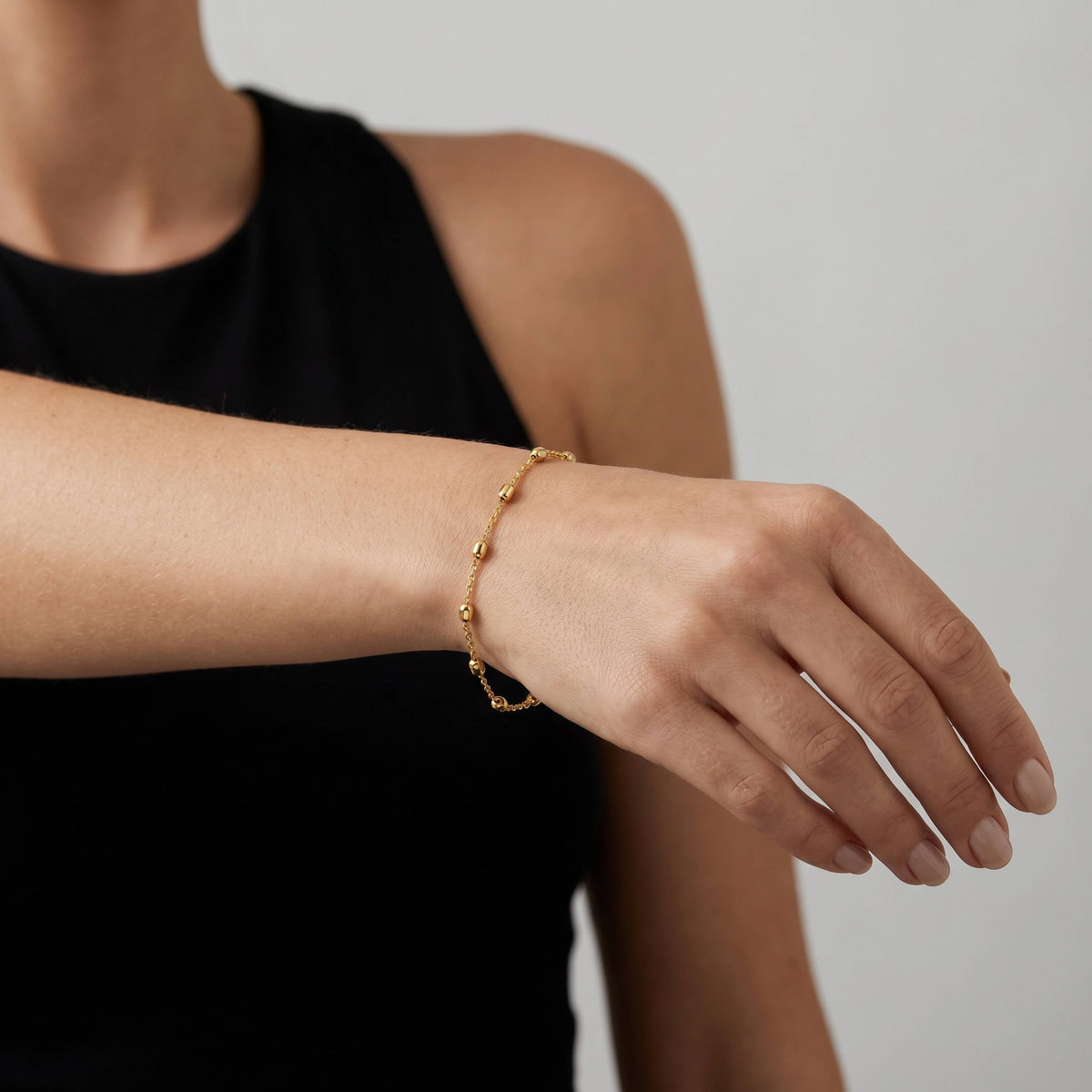 Rice Bead Bracelet - Gold