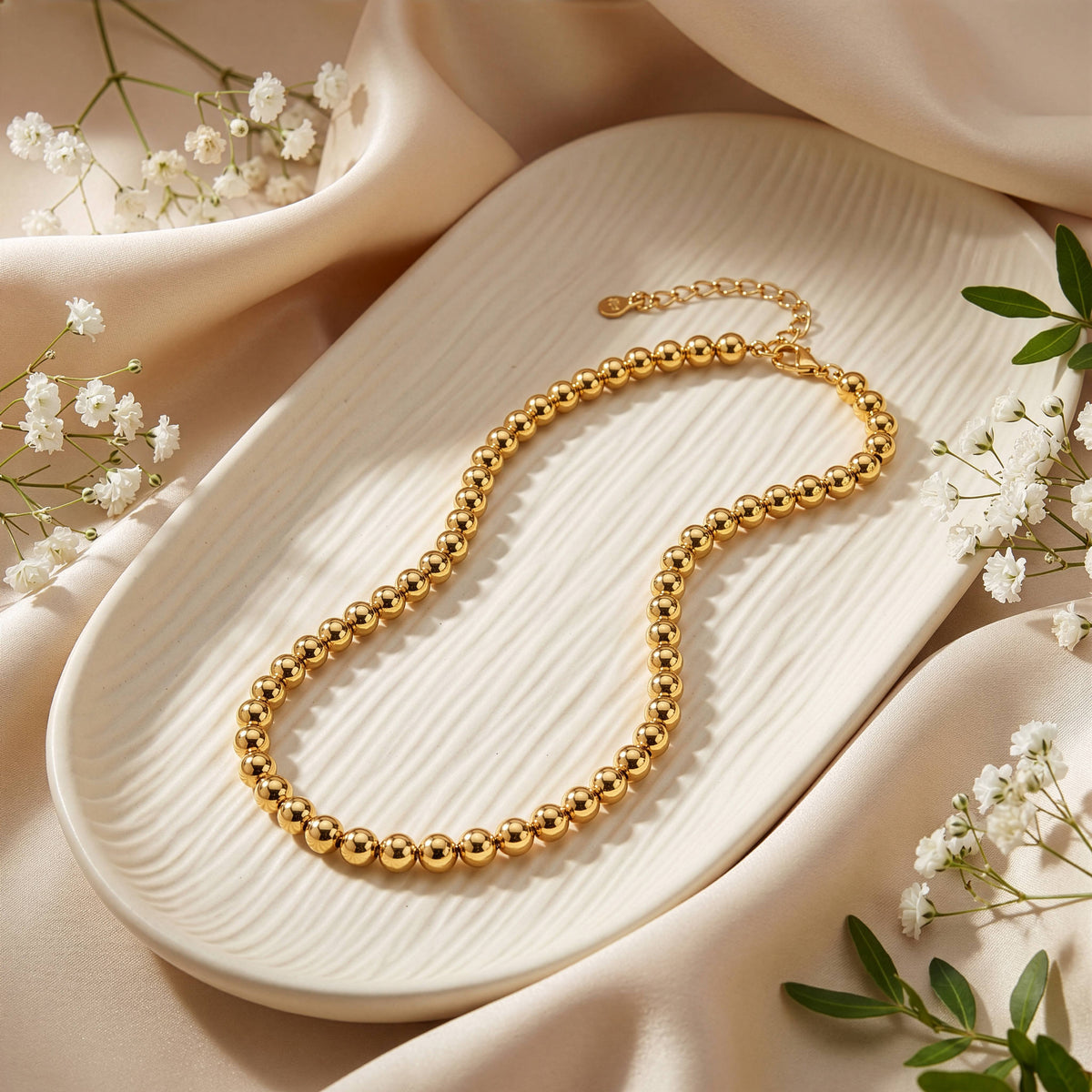 Ball Necklace - Gold