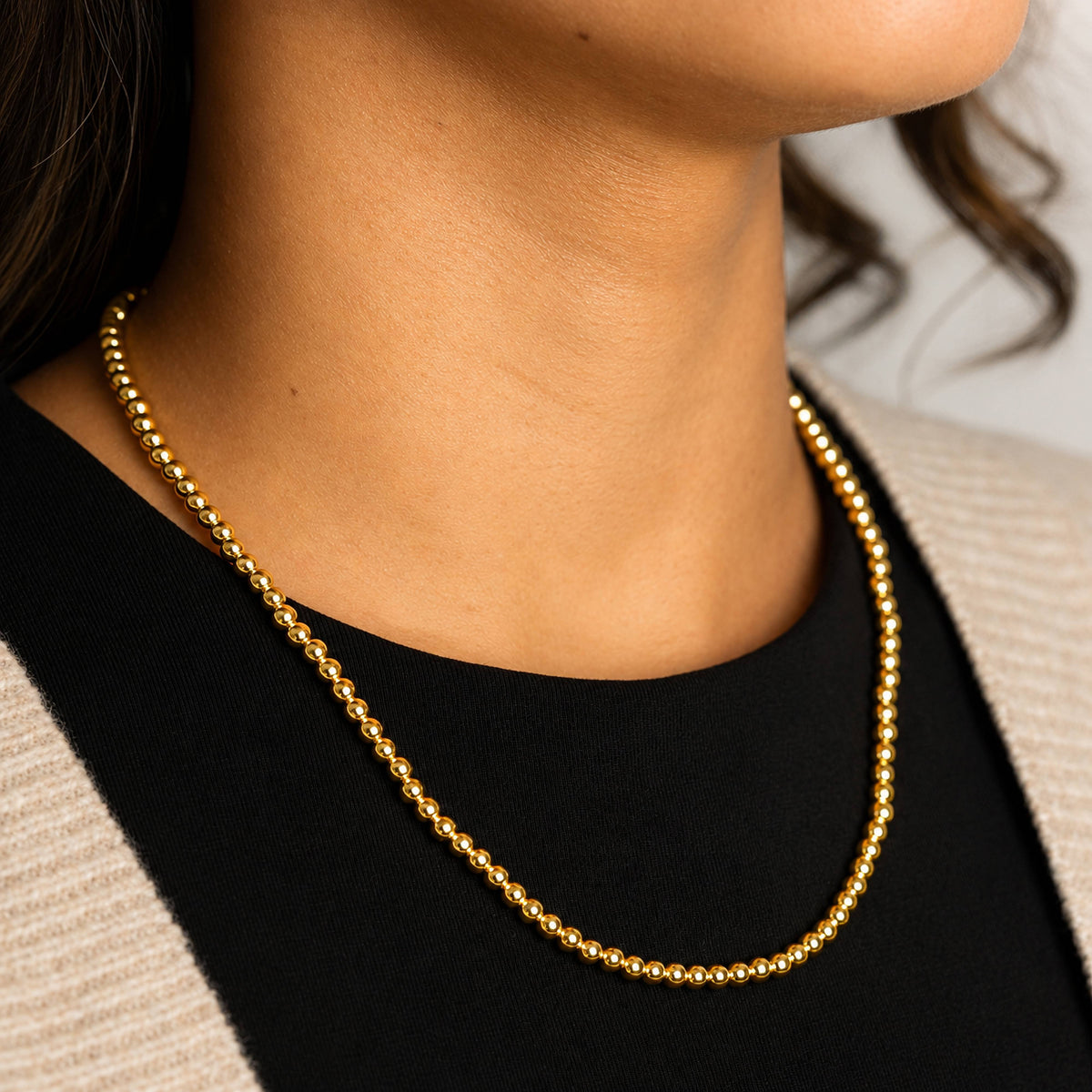 Ball Necklace - Gold