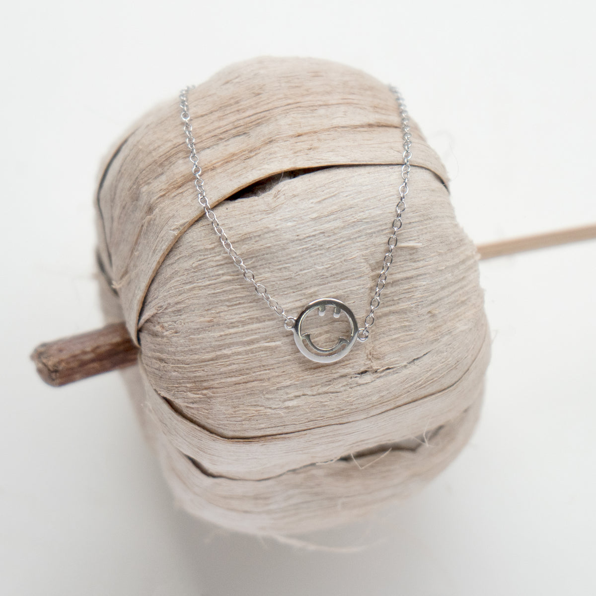 Smiley Face Sterling Silver Bracelet