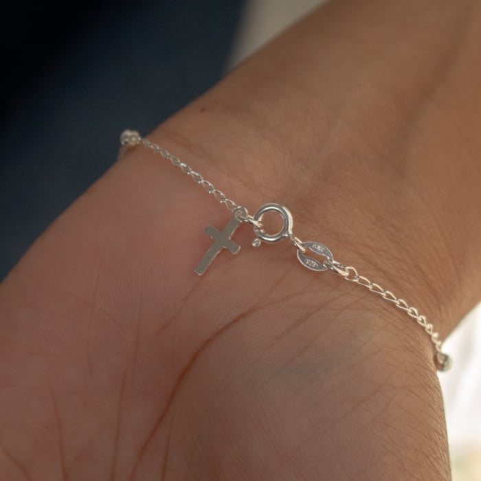Teresa - Sterling Silver Rosary Bracelet