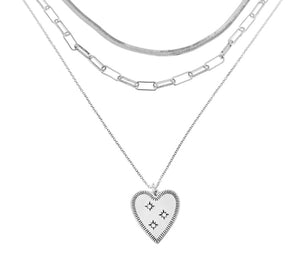 All You Need is Love Silver Necklace