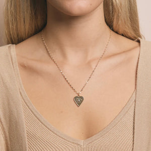 Wild Spirit Heart Gold Necklace
