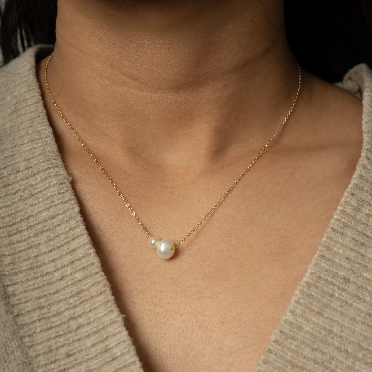 Freshwater Pearl Necklace - Gold Vermeil
