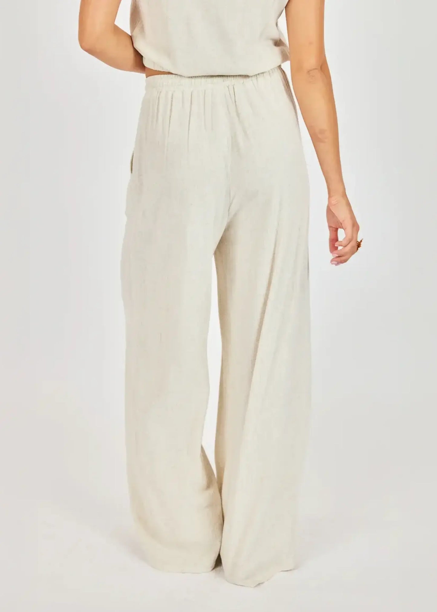 Sugarloaf Elastic Waist Pant - Oatmeal