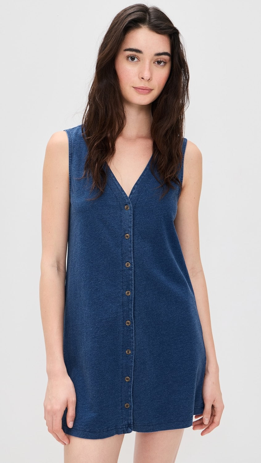 Solace Mini Dress (Z Supply) Indigo