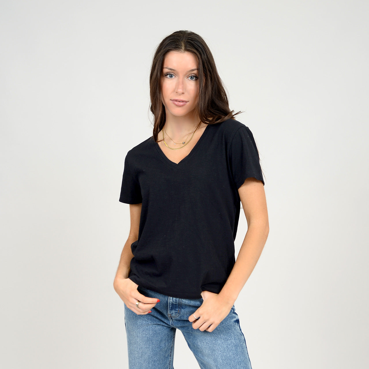 Vanna V Neck - Black